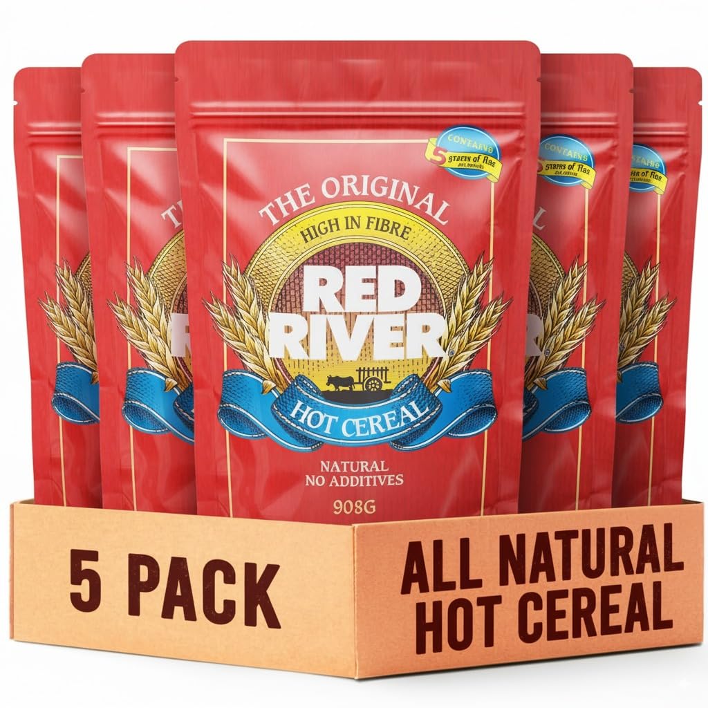 Red River Cereal Cracked Wheat Hot Cereal 5-Pack for Breakfast