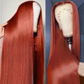 Ginger 13X4 HD Lace Front Wig 30in Reddish Brown - Natural Look