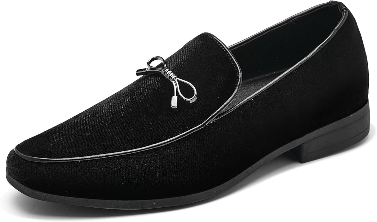UUBARIS Mens Velvet Loafers Slip-on Dress Shoes for Every Occasion