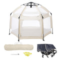 Baby Playpen Portable Play Yard with UPF50+ Canopy - Fast Setup