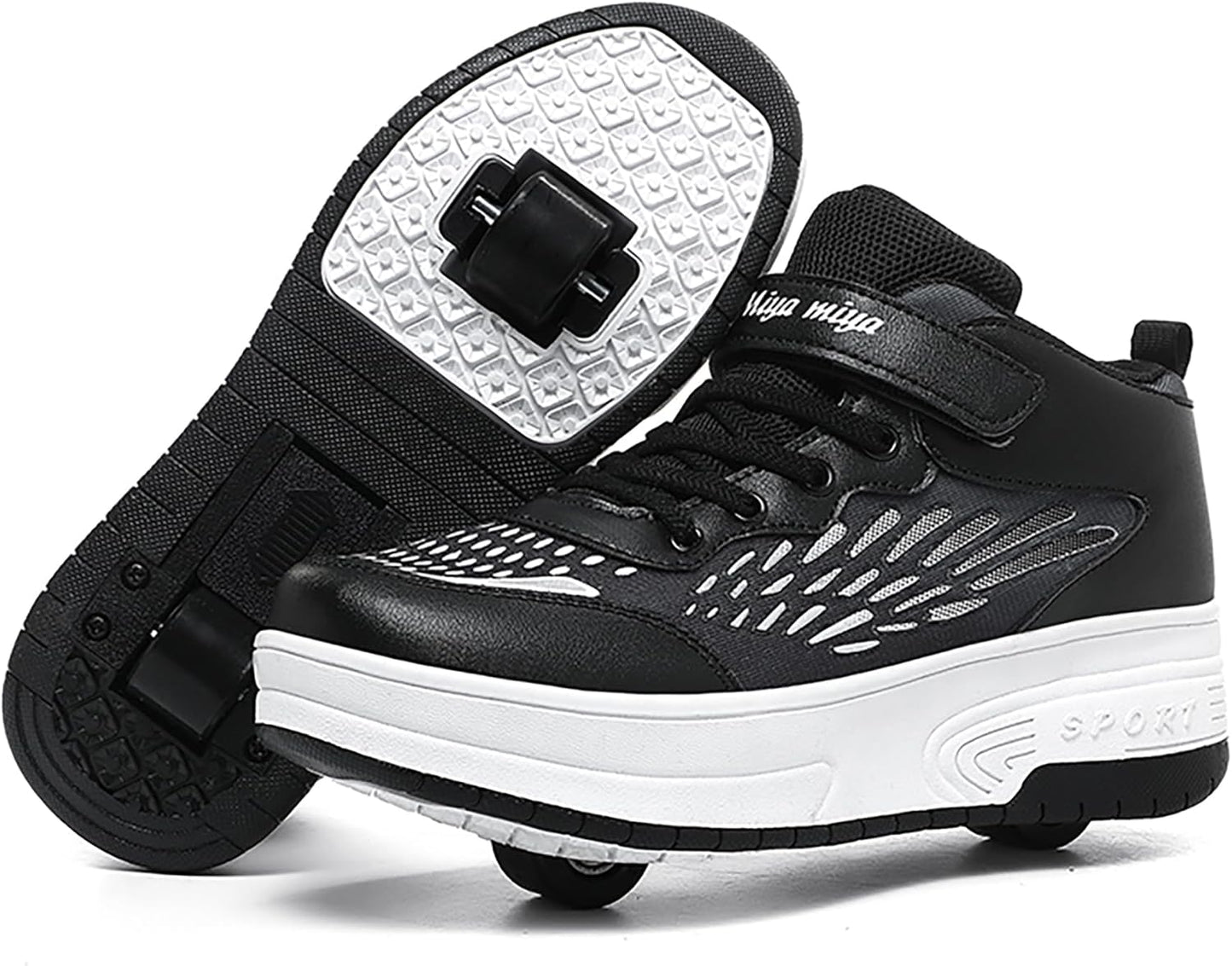 Wooowyet Roller Skate Shoes for Kids with Rechargeable Wheels