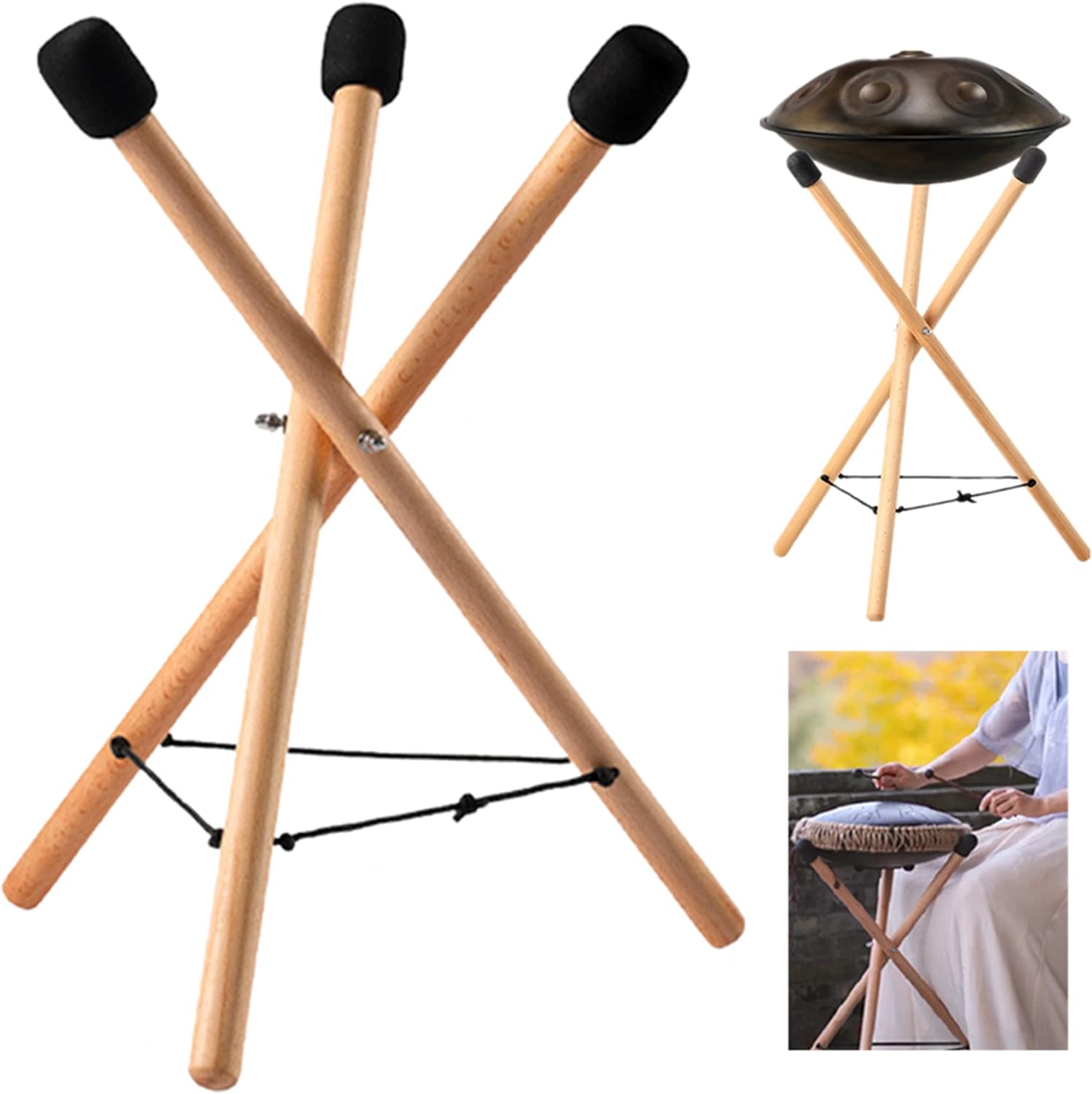 Handpan Drum Stand for 12 to 22 Inch Percussion Instruments