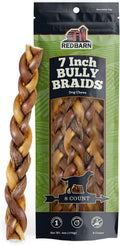 All-Natural 7in Braided Bully Sticks for Dogs - Premium Chews