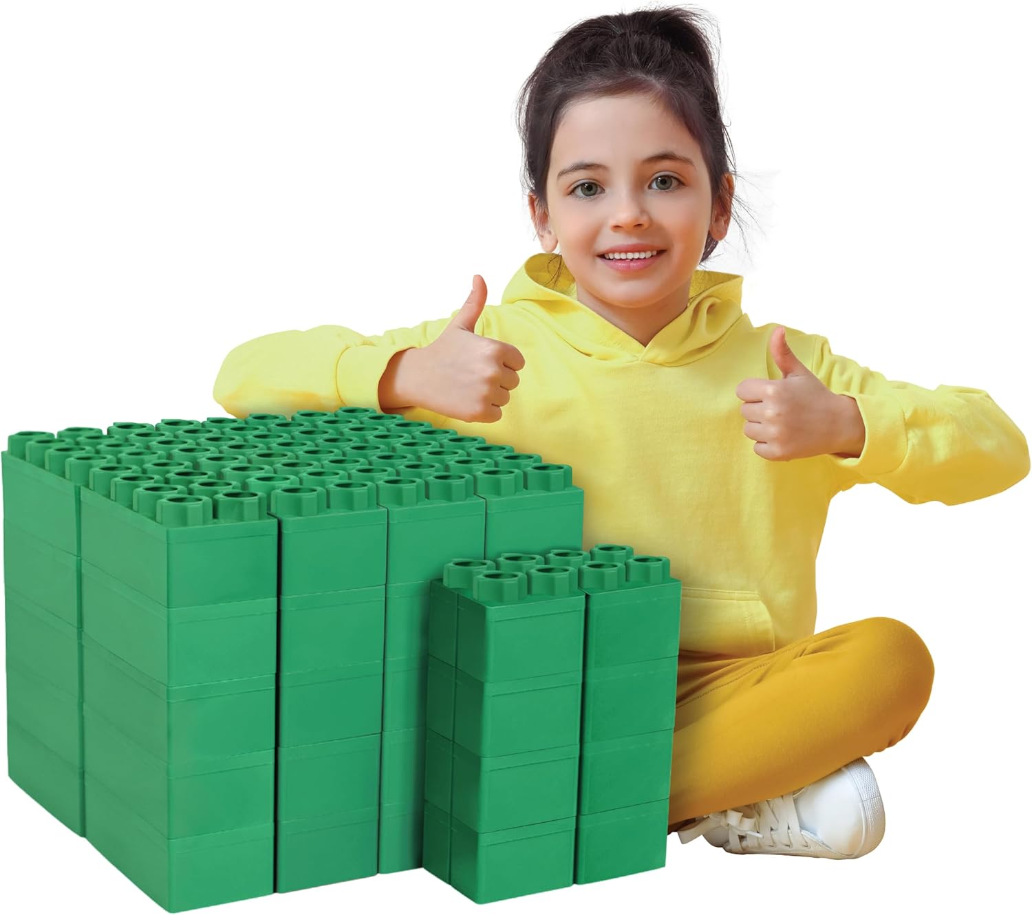 Big Blocks for Kids Ages 4-8 - Indoor & Outdoor Building Fun
