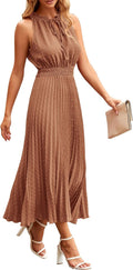 PRETTYGARDEN Swiss Dot Midi Summer Dress - Flattering Everyday Fit 4-6