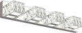 ZUZITO 4 Light Bathroom Vanity Light - Crystal LED Vanity Bar
