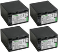 Kastar NP-FV100 Battery 4-Pack - High Capacity Replacement for Sony
