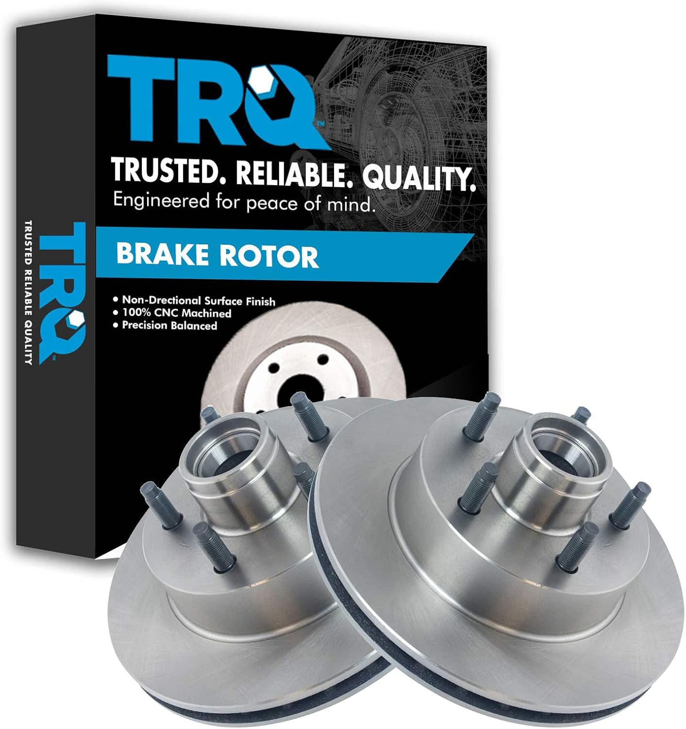 TRQ Front Brake Rotors Set for Ford Aerostar and Ranger