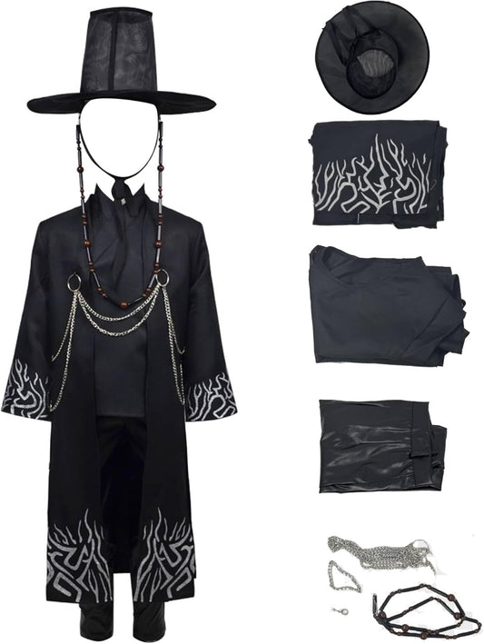Jinu Cosplay Costume Black Suit for Halloween and Carnival Fun