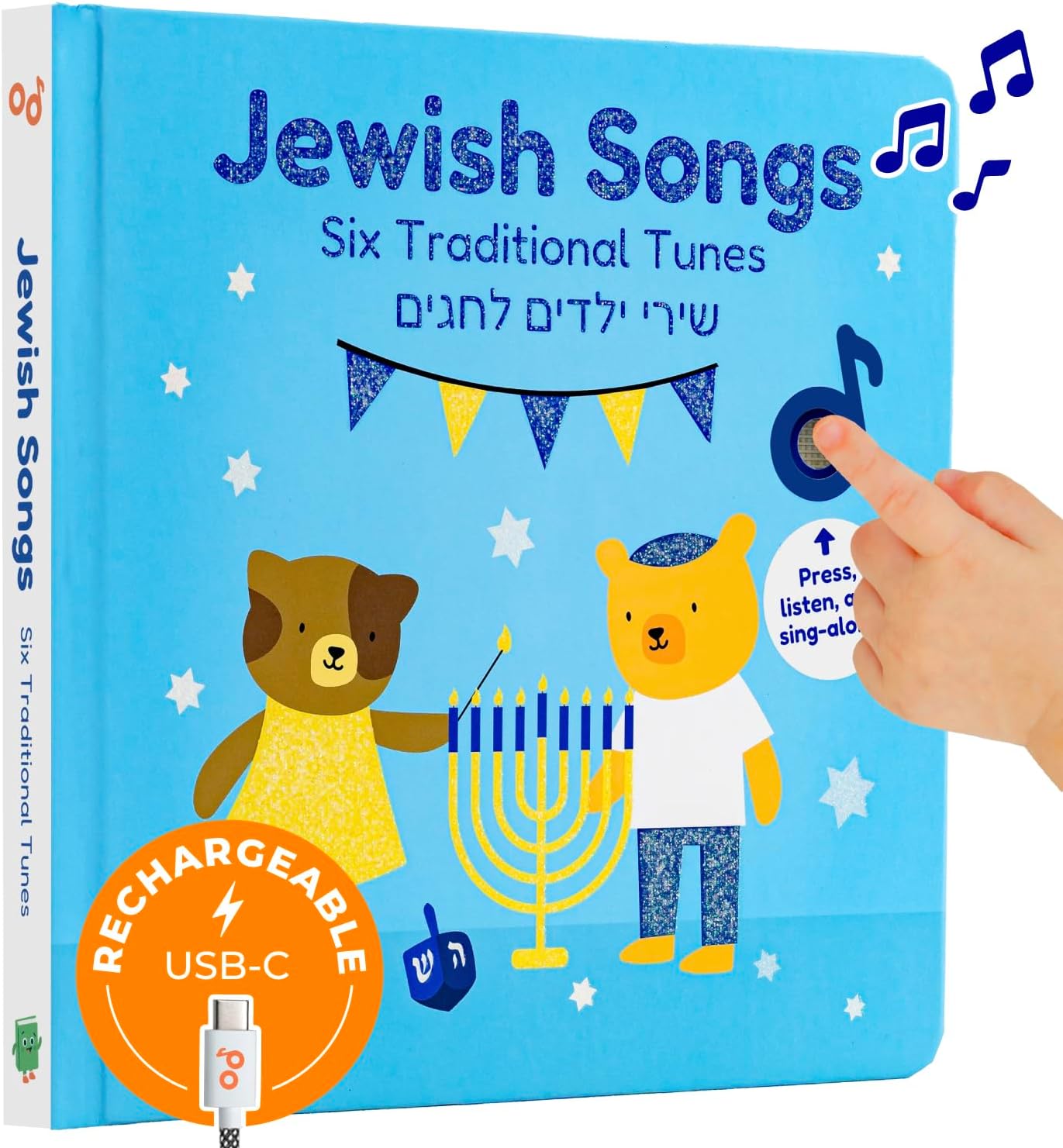 USB Rechargeable Jewish Songs Book for Kids