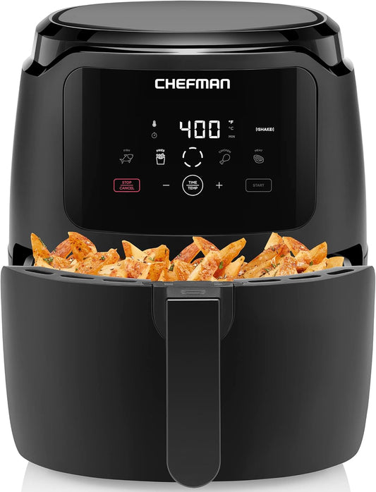 Chefman 5 Qt Air Fryer: One-Touch Presets, Family Size