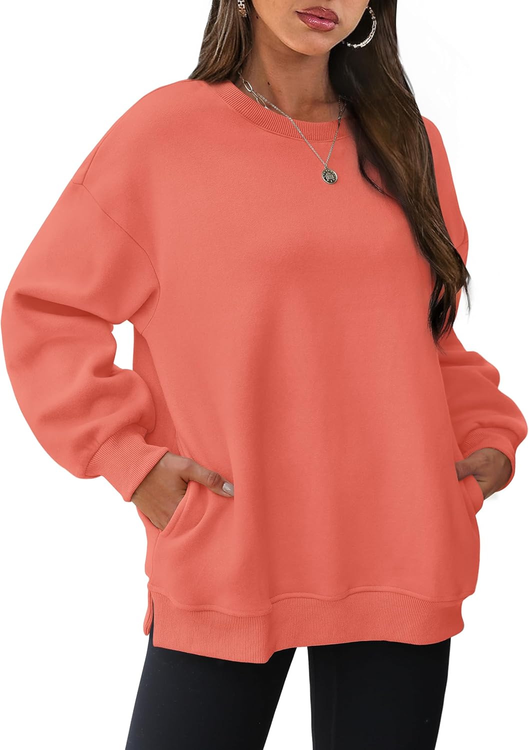 Oversized Sweatshirts for Women - Cozy Fleece Pullover Tops