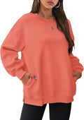 Womens Oversized Sweatshirts Crewneck Fleece Pullover - Cozy