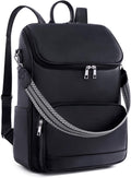 Leather Laptop Backpack for Women - Stylish Work Travel Bag