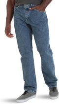 Mens Relaxed Fit 5-Pocket Cotton Jeans - Comfortable Durable Style