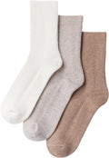 MELUSA Wool Cashmere Socks for Women - Super Soft Warm Crew Socks