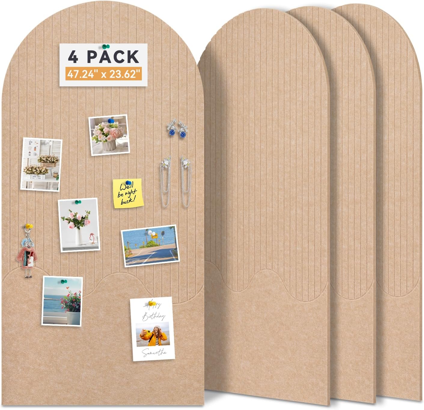 Large Felt Bulletin Board for Home Office Studio Decor