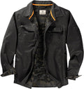 Legendary Whitetails Men's Flannel Lined Waxed Cotton Shirt Jacket FIT