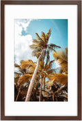 16x24 Picture Frame with Mat for 12x18 Picture - Classic Brown Frame