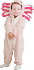 CuteOn Axolotl Toddler Halloween Costume Onesie Cosplay Romper - Warm