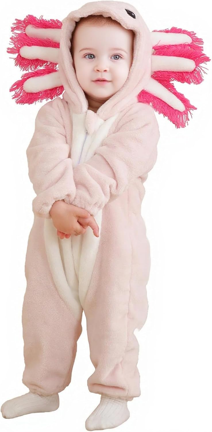 CuteOn Axolotl Toddler Halloween Costume Onesie for Infants