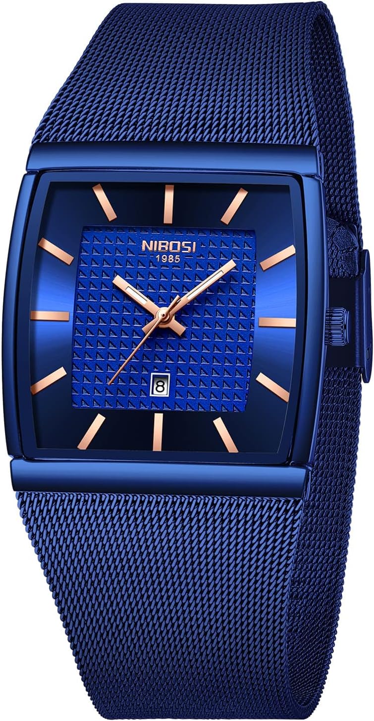 NIBOSI Square Military Watch - Waterproof & Stylish