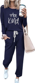 PRETTYGARDEN Women Fall Lounge Outfit Set for Cozy Travel