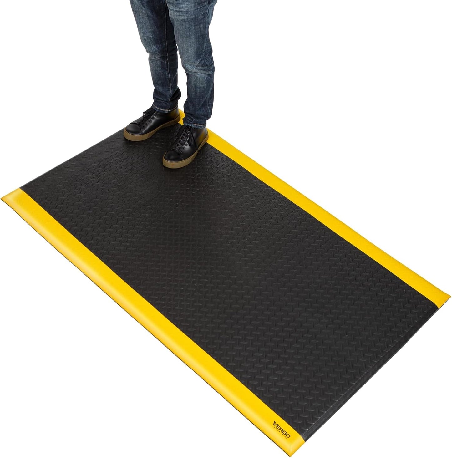 Vergo Industrial Anti Fatigue Mat - Heavy Duty Ergonomic Comfort
