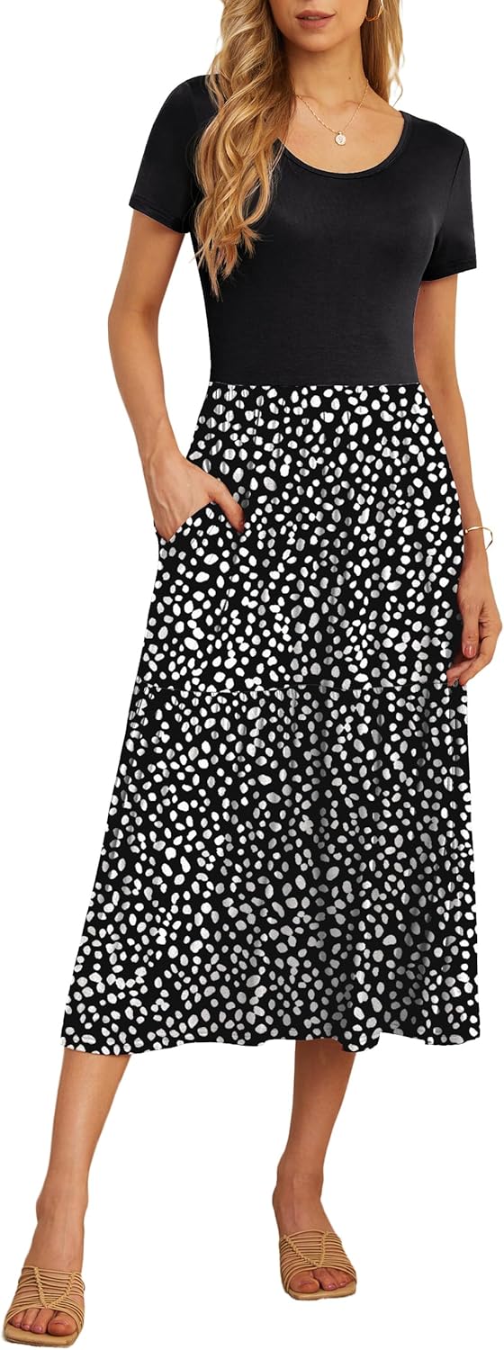 GRECERELLE Women's Summer Casual Maxi Dress with Pockets