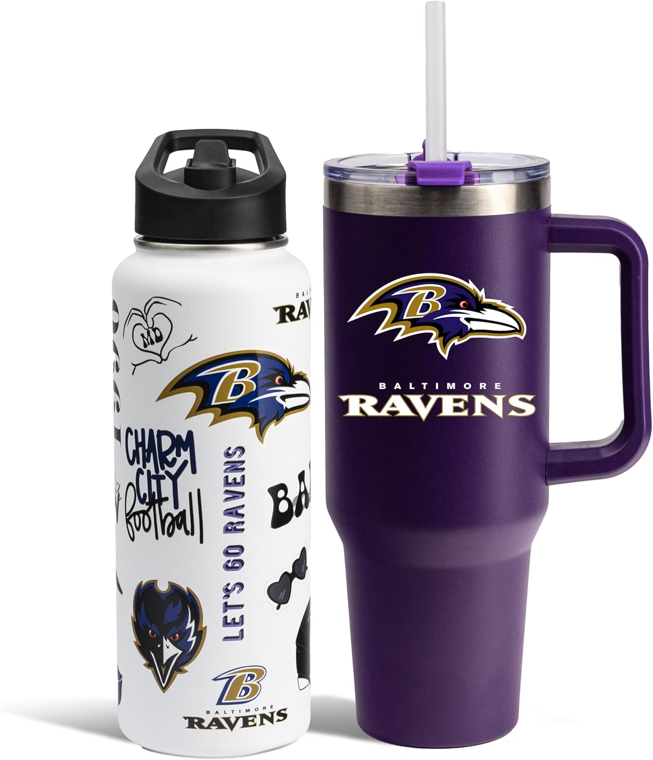 NFL 2-Pack Stainless Steel Tumbler Set for Game Day Hydration