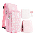 Pink Travel Bag for Nintendo Switch - Large Capacity Cute Carry Case