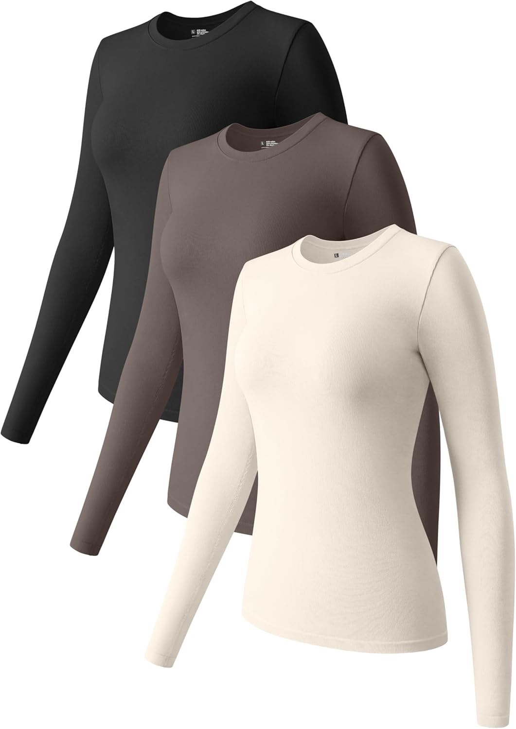 OQQ Womens 3 Piece Long Sleeve Tops for Casual Outfits