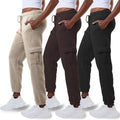 3 Pack Sweatpants Women Cargo Sweatpants - Cozy Fleece Joggers