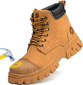 Steel Toe Boots for Men 6 in Waterproof Leather - Lightweight Safety