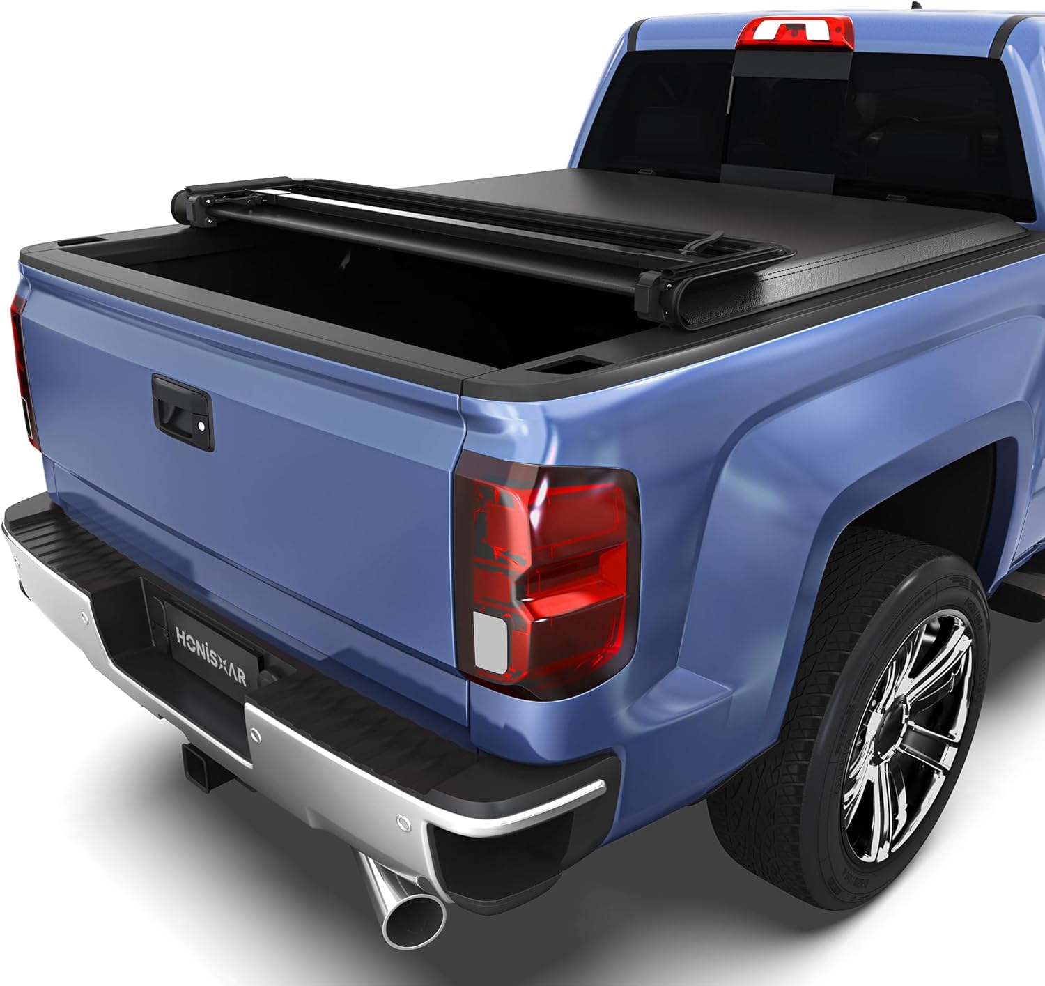 Soft Quad-fold Tonneau Cover for Chevy Silverado/GMC Sierra