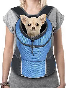YUDODO Dog Carrier Backpack for Small Dogs and Cats, Sky Blue