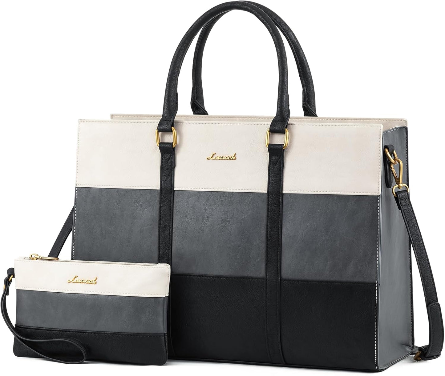 LOVEVOOK Laptop Bag for Women - Stylish 15.6 Inch Tote