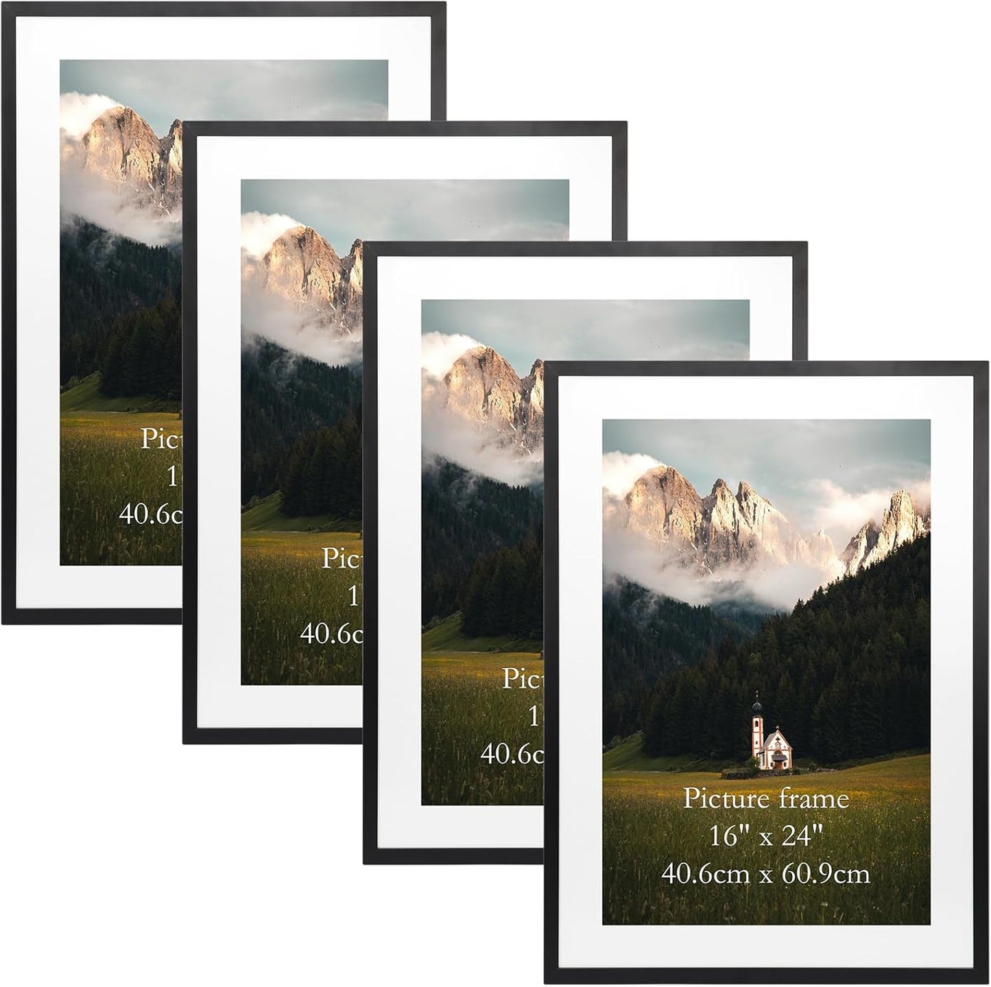 16x24 Picture Frame Set of 4 for Stylish Wall Display