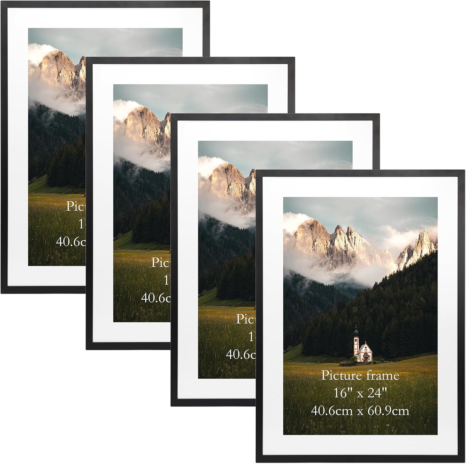 16x24 Picture Frame Set of 4 for Stylish Wall Display