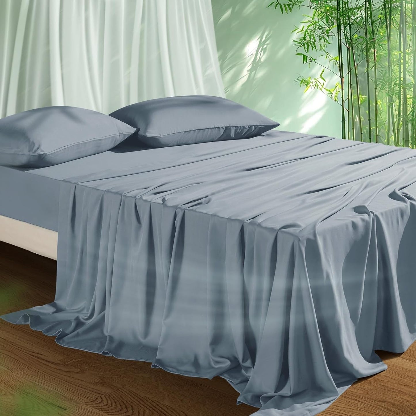 Cooling Sheets Set King Size for Hot Sleepers - Silky Soft