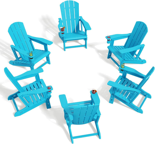 Adirondack Chair Set of 6 for Outdoor Comfort and Style