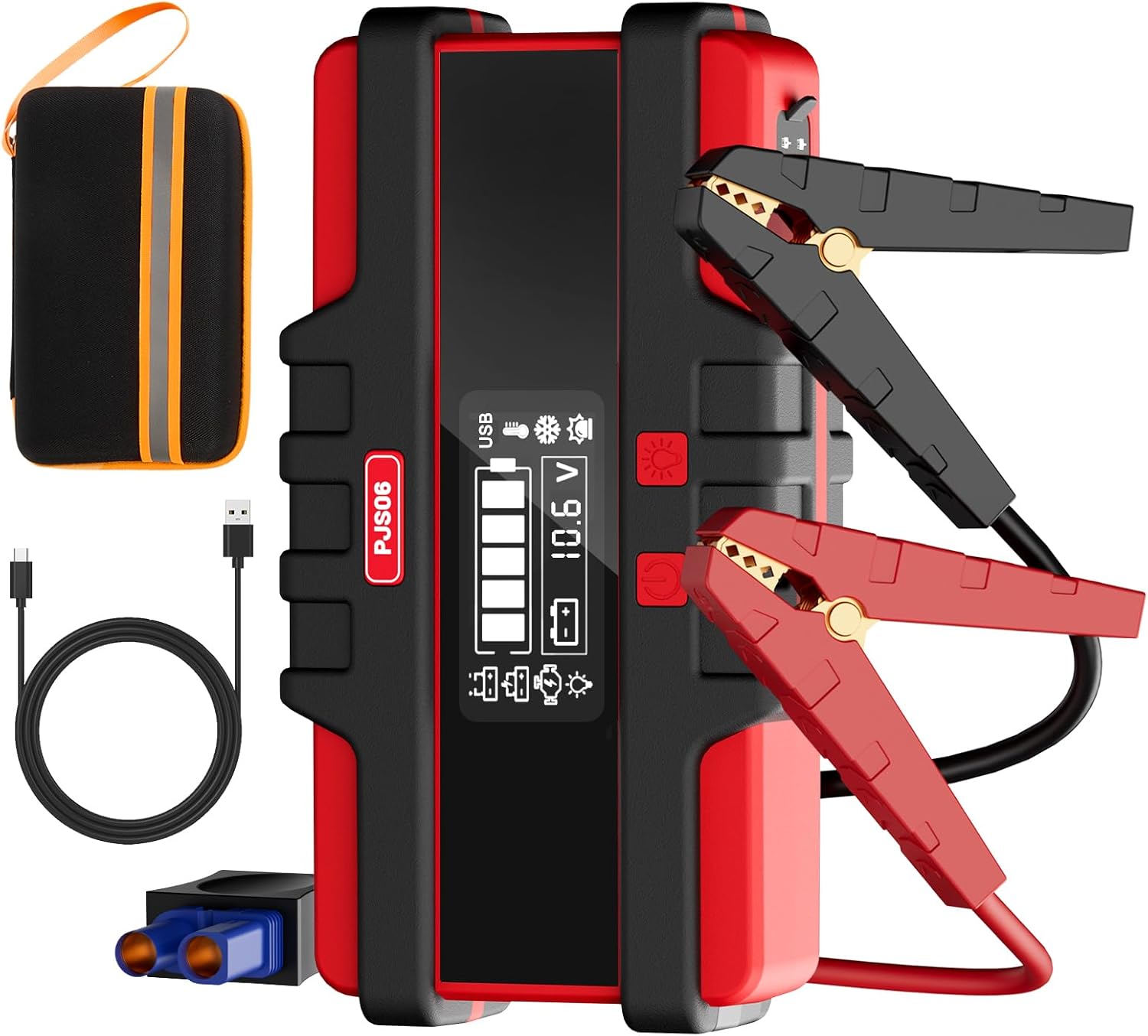 SAFEMATE Jump Starter: 2500A Power, Built-in Protection