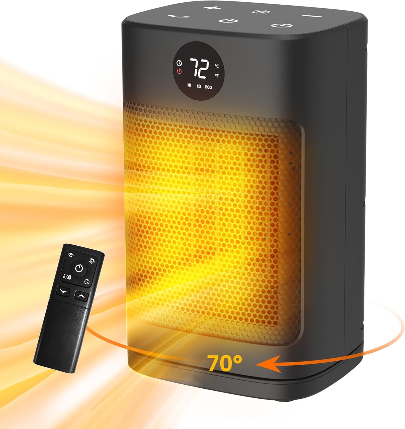 WEWARM 1500W Portable Space Heater with Remote & Timer