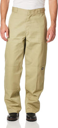 Men's Loose Fit Double Knee Work Pants for Construction - Durable