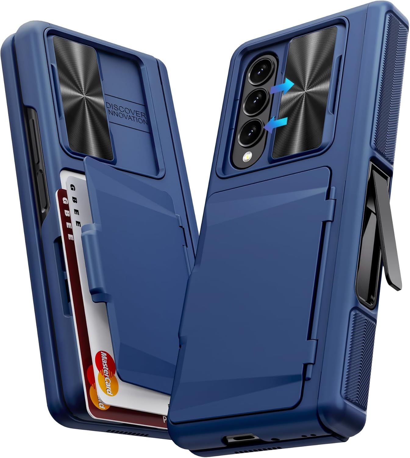 GBEE Galaxy Z Fold 4 Case with Kickstand & Card Holder Features