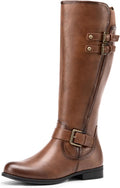 Women's Knee High Riding Pirate Boots - Comfortable Low Chunky Heel