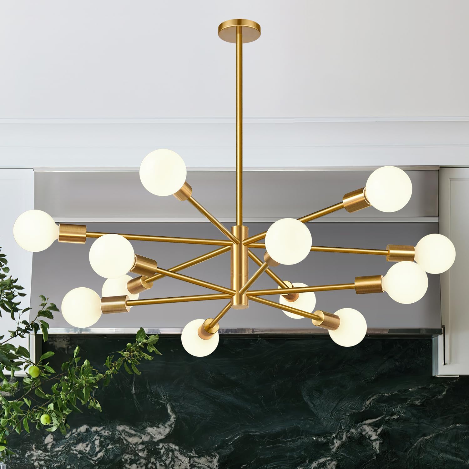 33 in Modern Chandelier Ceiling Light Fixture for Dining Room