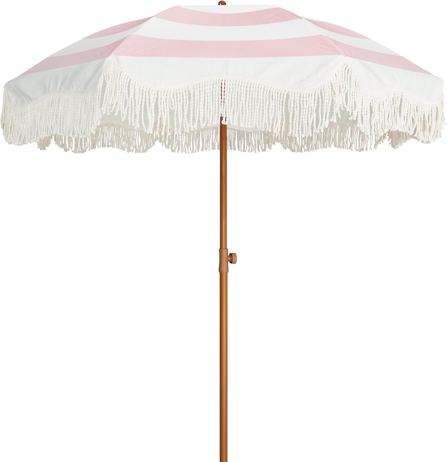Boho Fringe Umbrella for Outdoor Patio with UPF50+ Protection