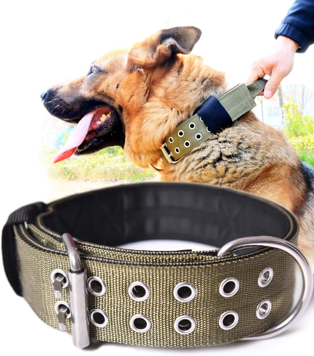 Tactical Dog Collar for Large Dogs - Heavy Duty Camo Design