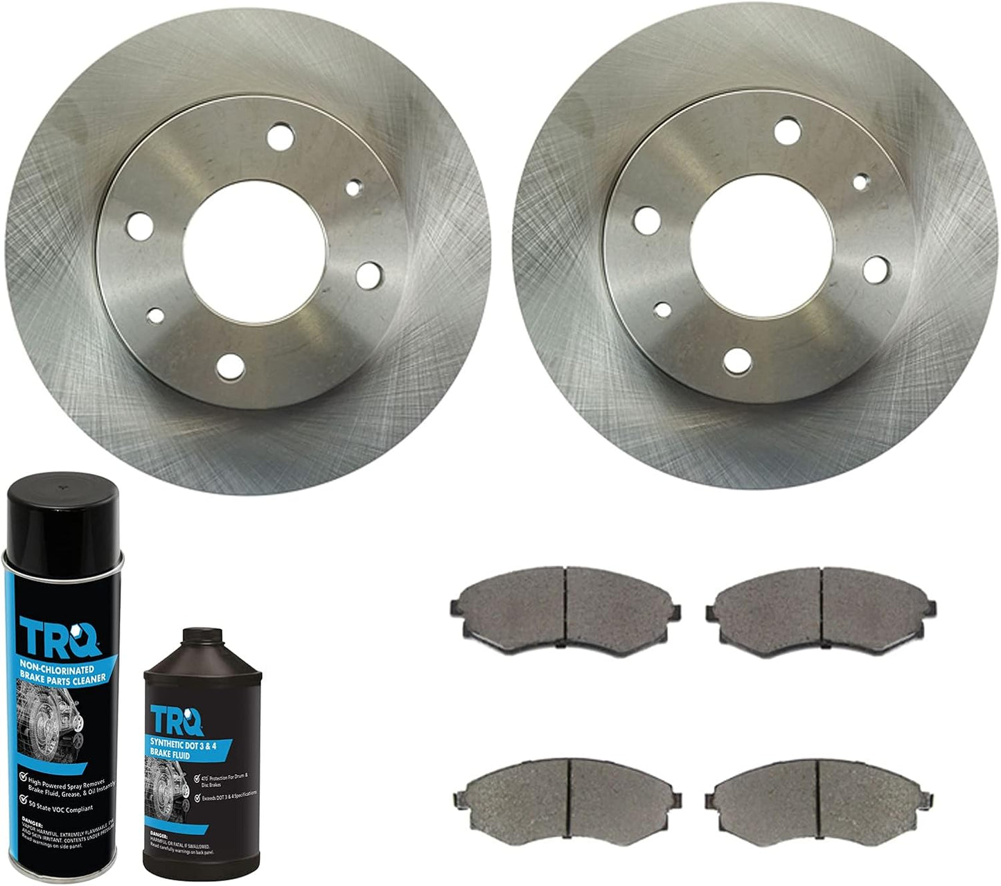 TRQ Front Brake Pad & Rotor Kit for Hyundai Elantra & Sonata